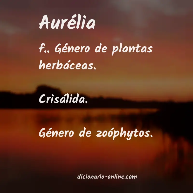 Significado de aurélia