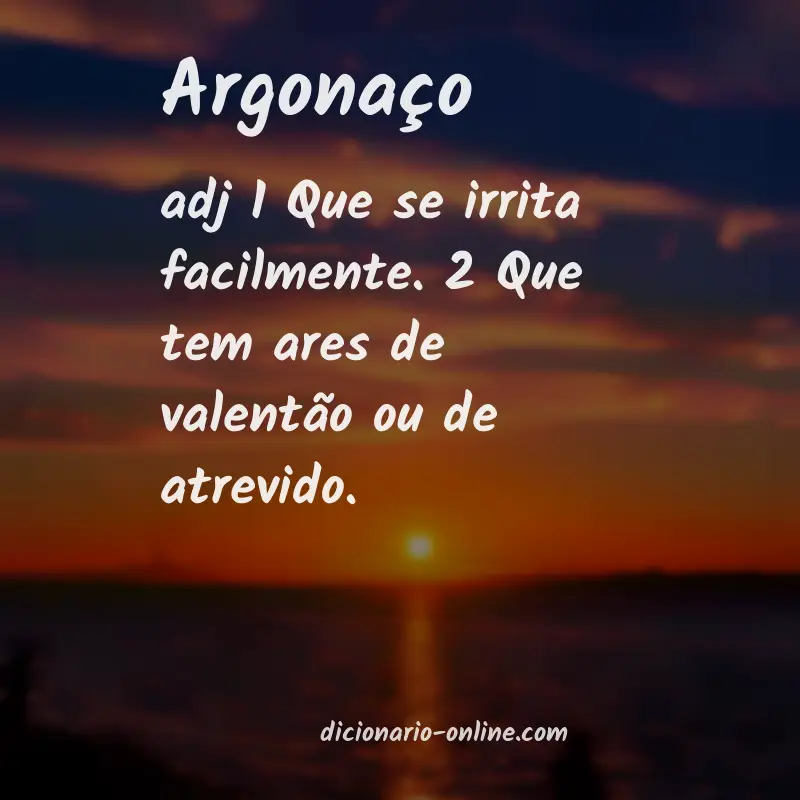 Significado de argonaço