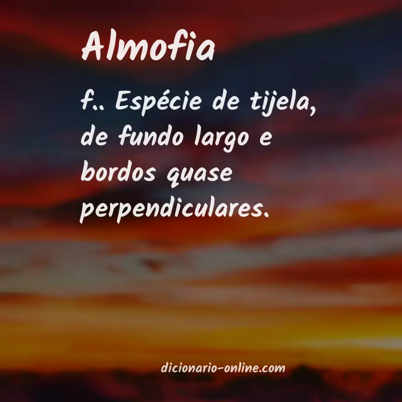 Significado de almofia