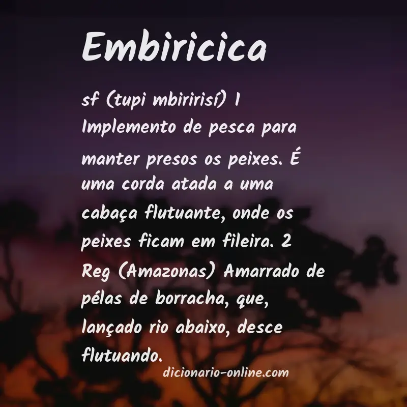 Significado de embiricica