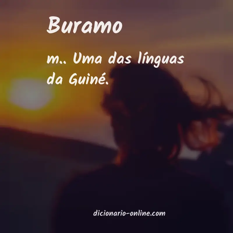 Significado de buramo