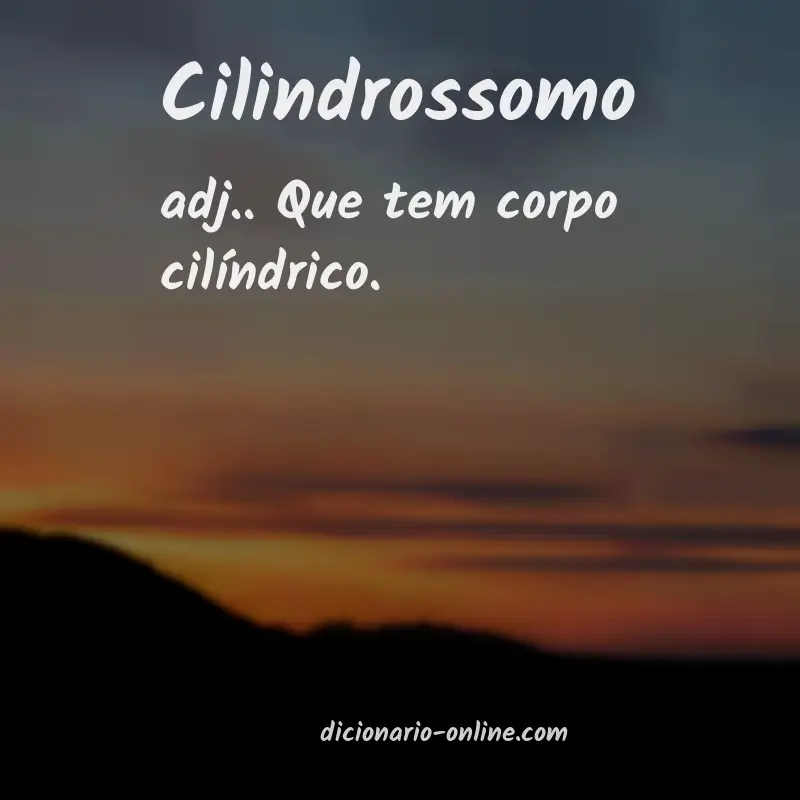 Significado de cilindrossomo