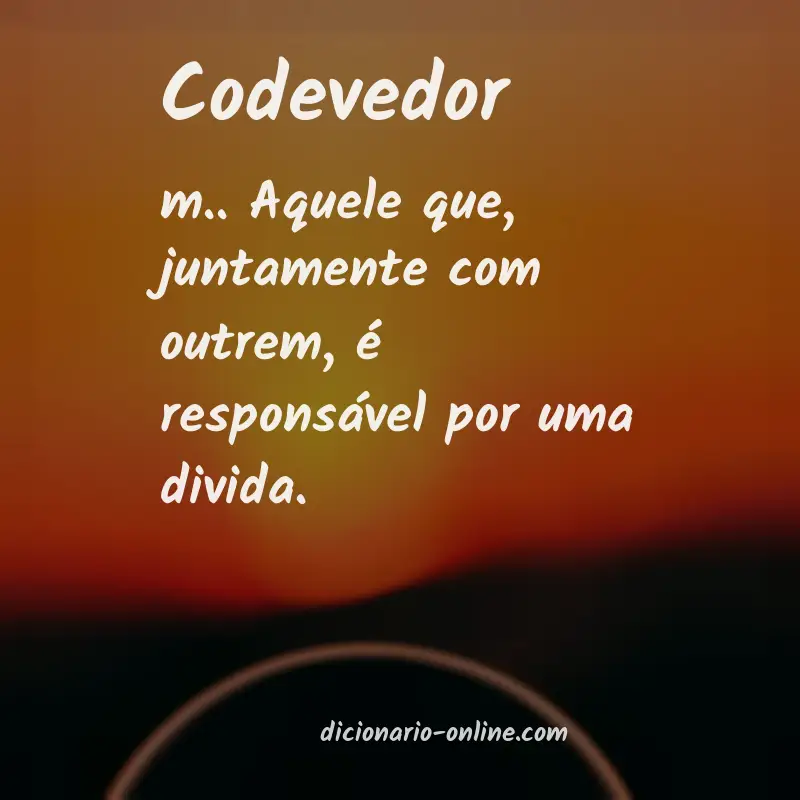 Significado de codevedor