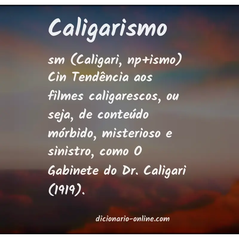 Significado de caligarismo