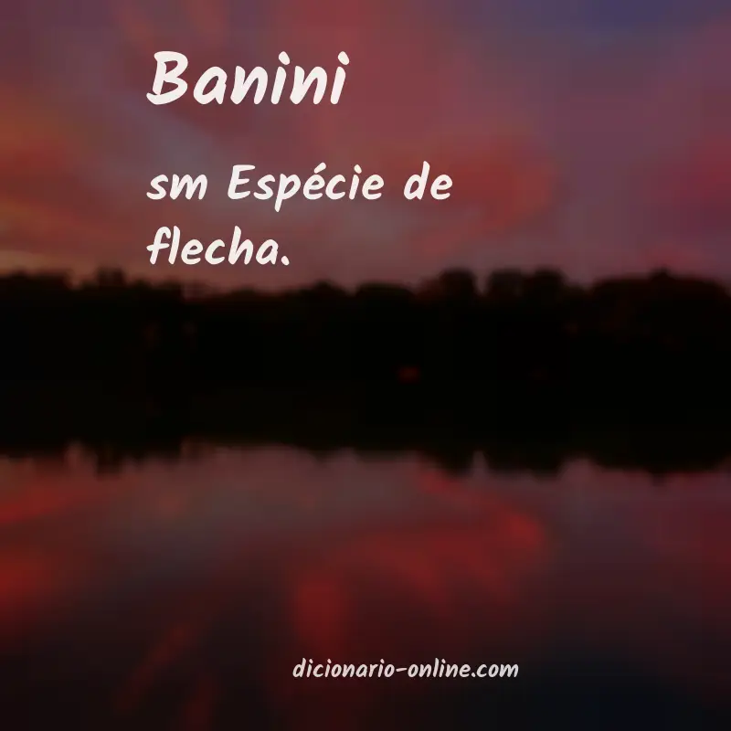 Significado de banini