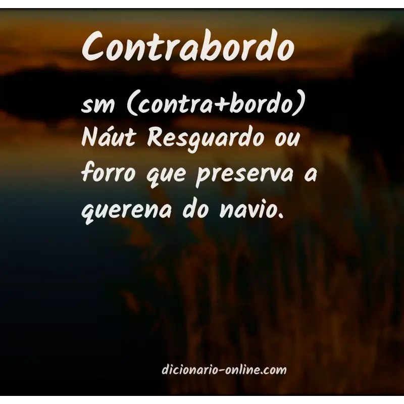Significado de contrabordo