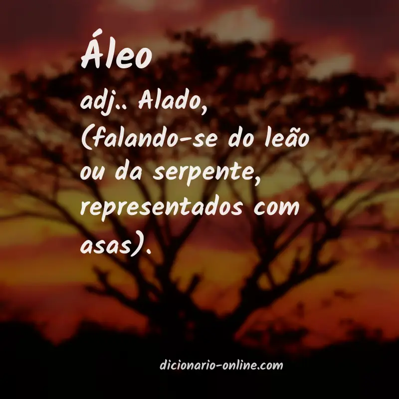 Significado de áleo