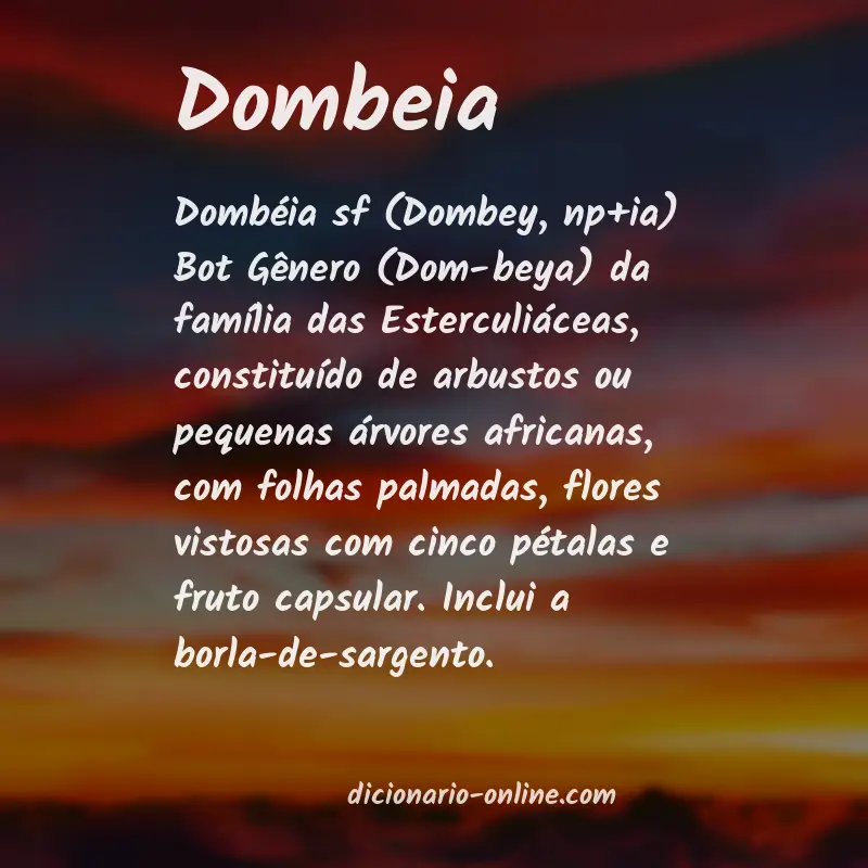 Significado de dombeia
