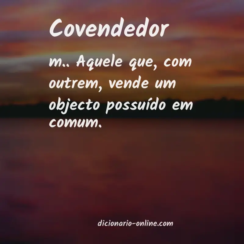 Significado de covendedor