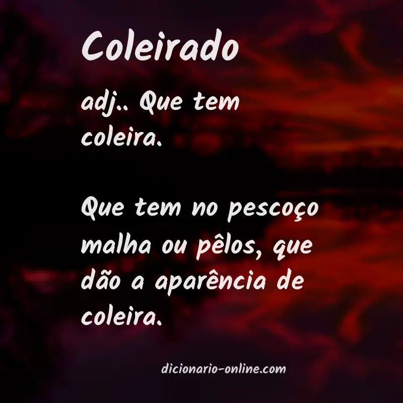 Significado de coleirado
