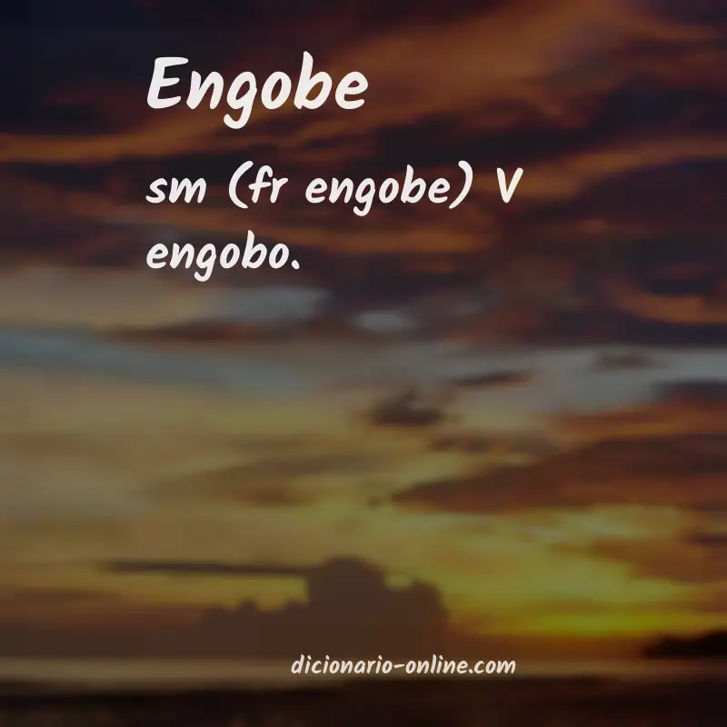 Significado de engobe
