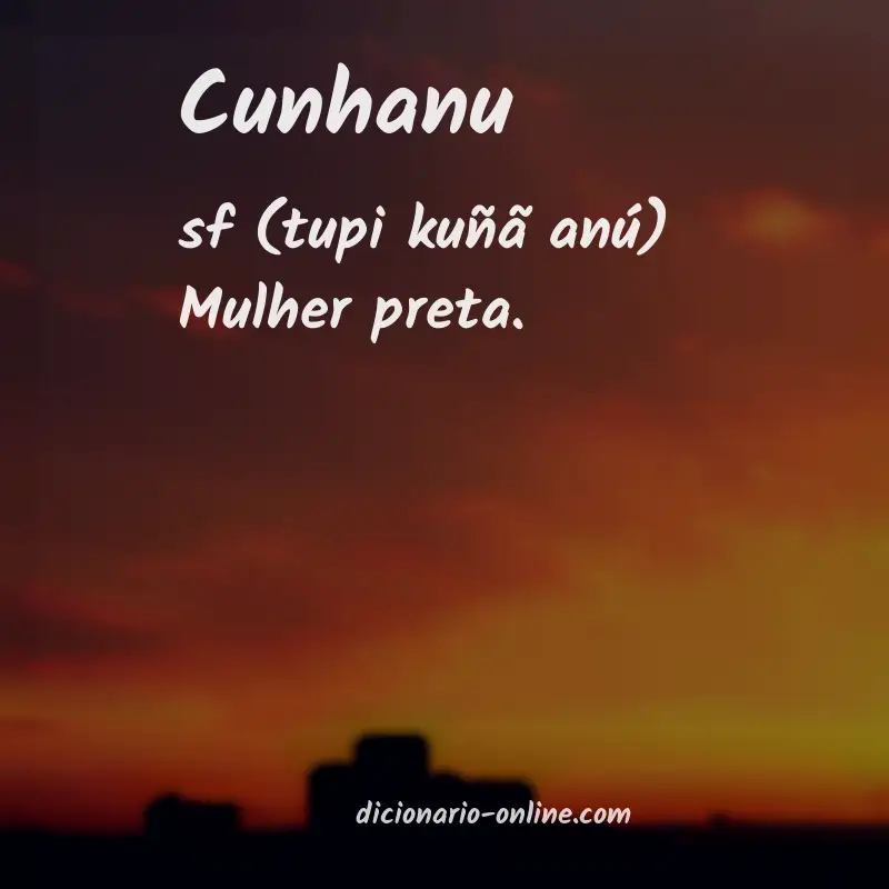 Significado de cunhanu