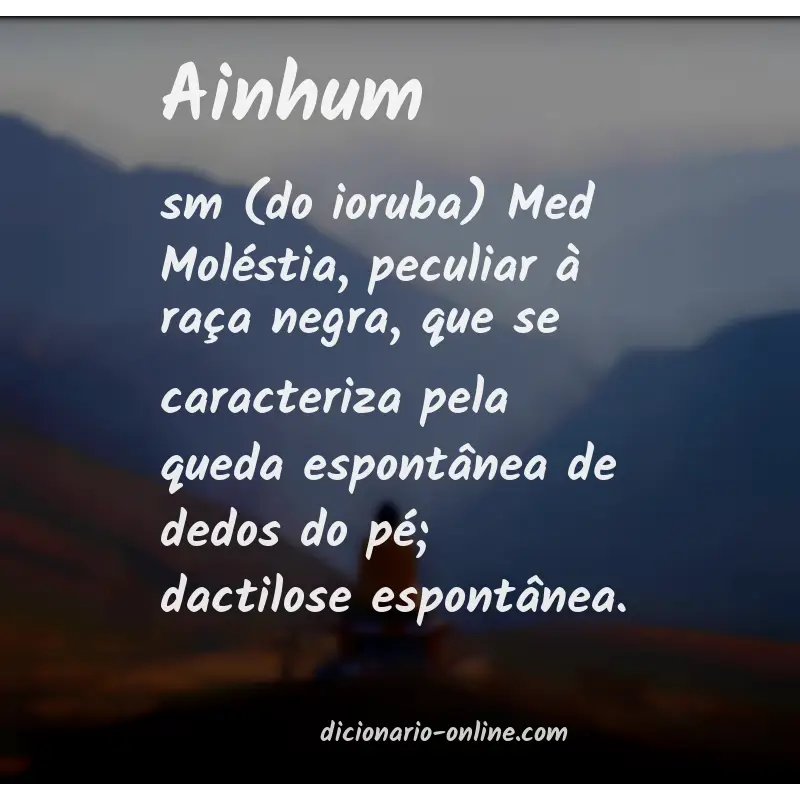 Significado de ainhum