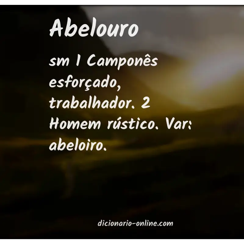 Significado de abelouro