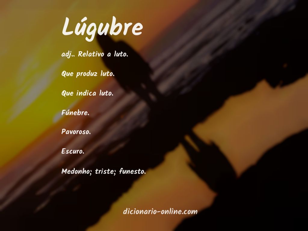 Significado de lúgubre