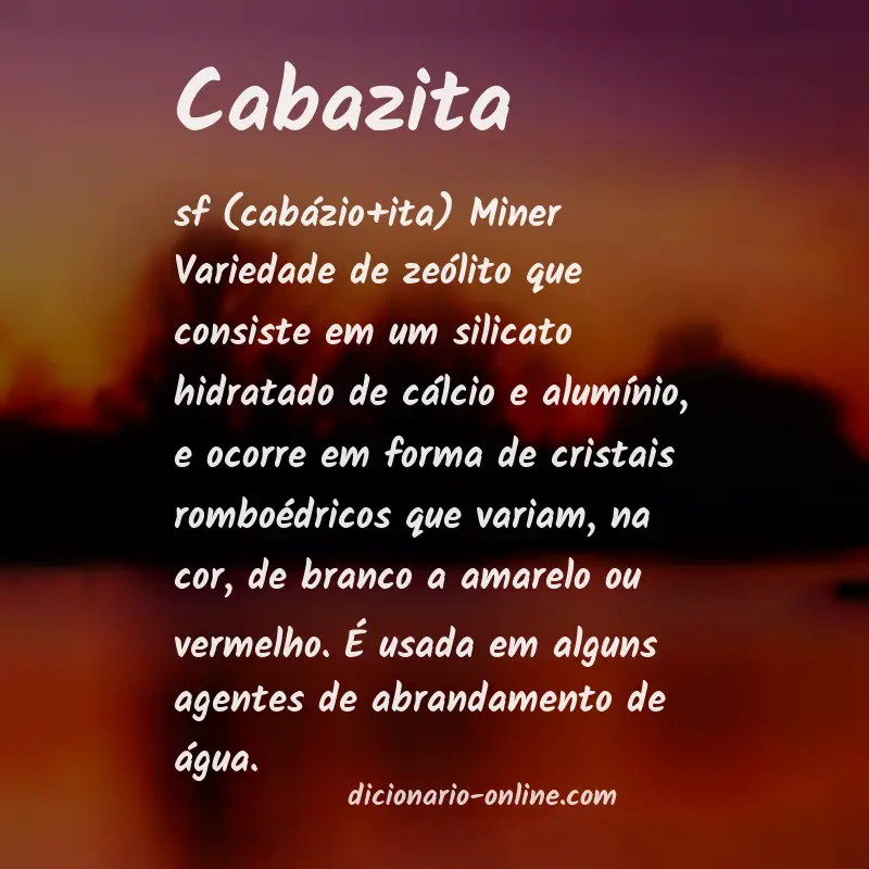 Significado de cabazita
