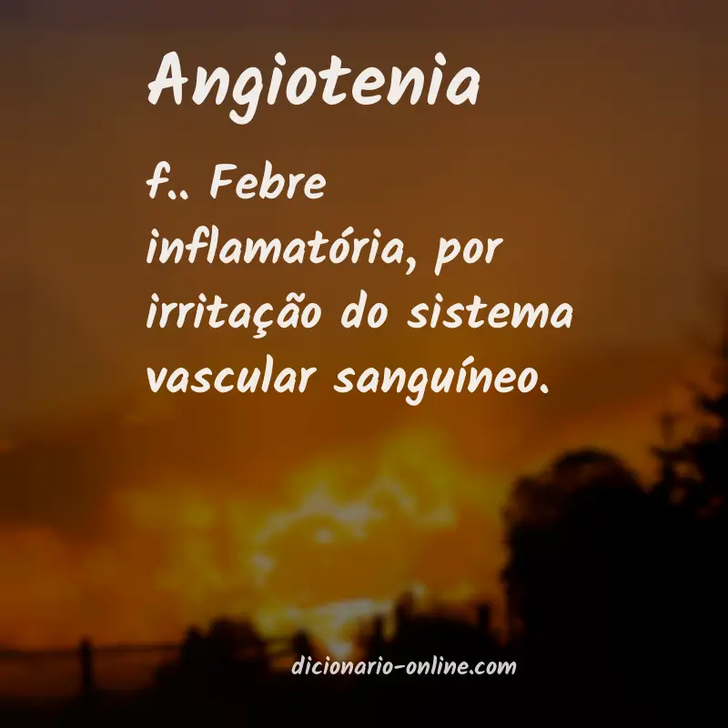 Significado de angiotenia