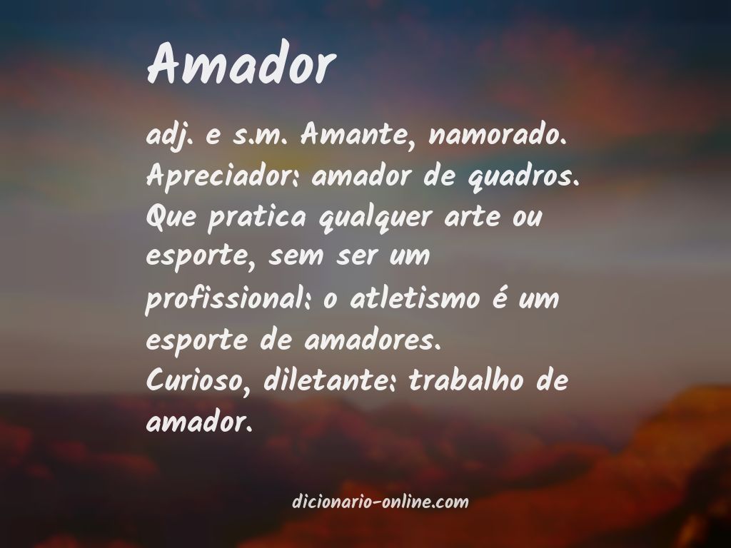 Significado de amador