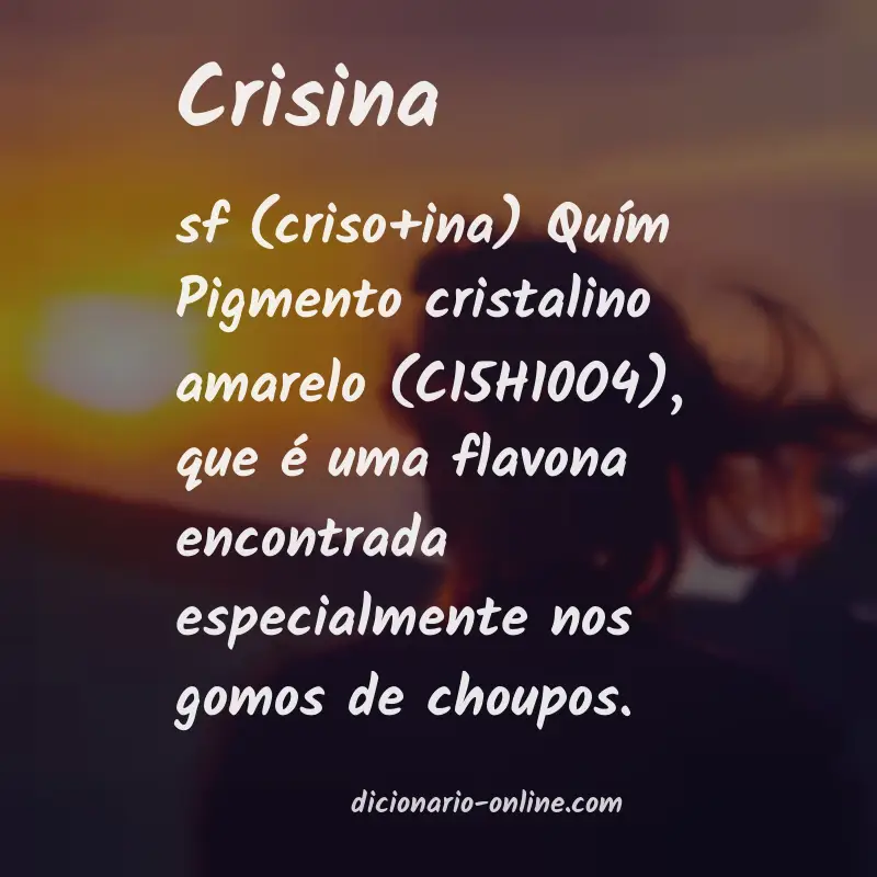 Significado de crisina