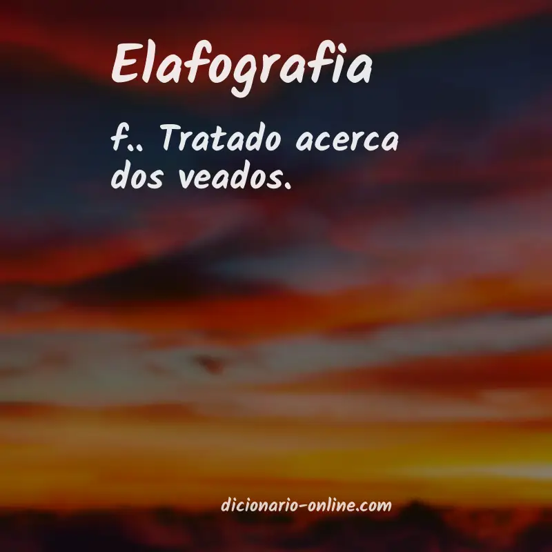 Significado de elafografia