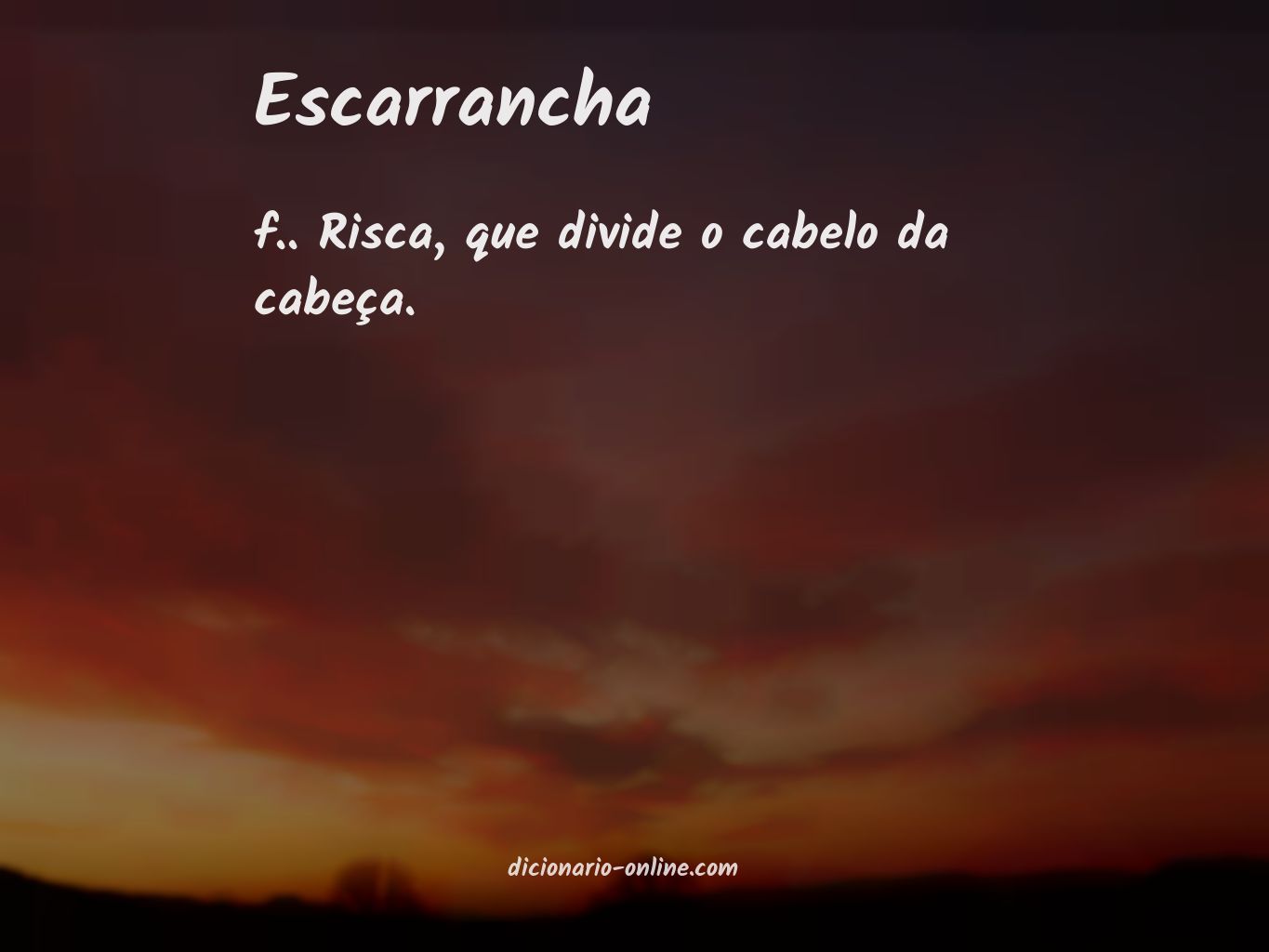 Significado de escarrancha