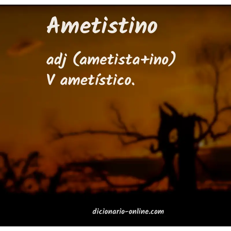 Significado de ametistino