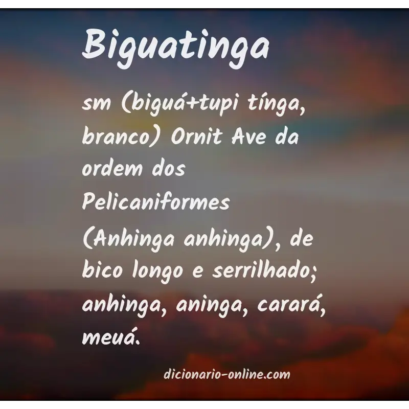 Significado de biguatinga