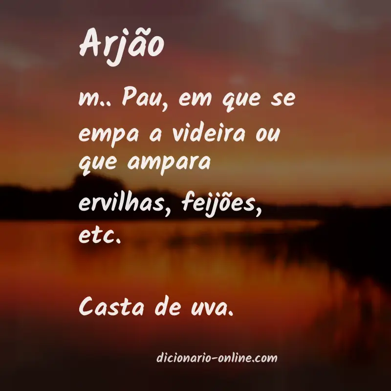 Significado de arjão