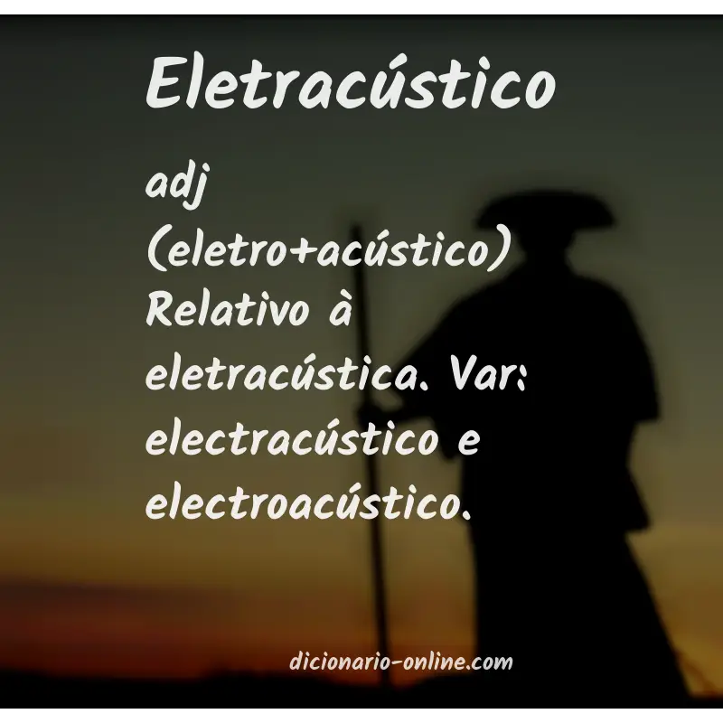 Significado de eletracústico
