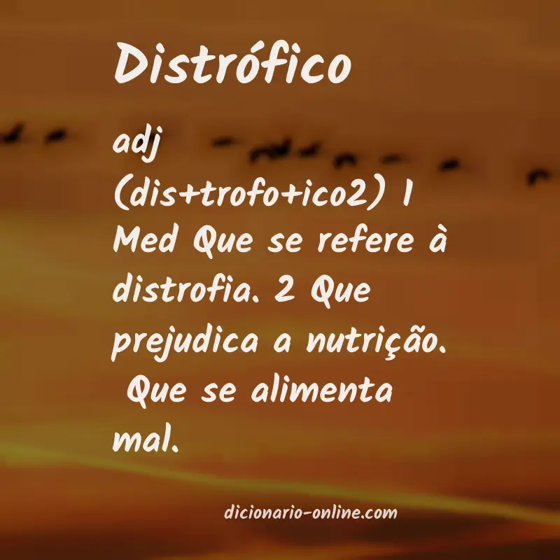 Significado de distrófico