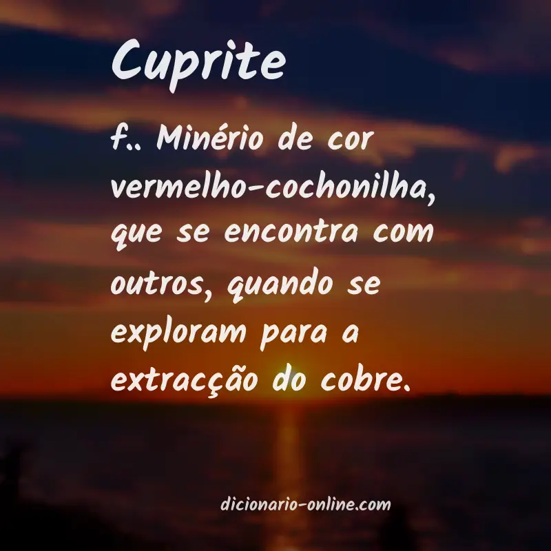 Significado de cuprite