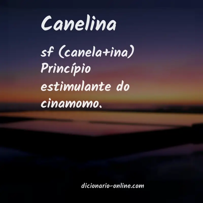 Significado de canelina