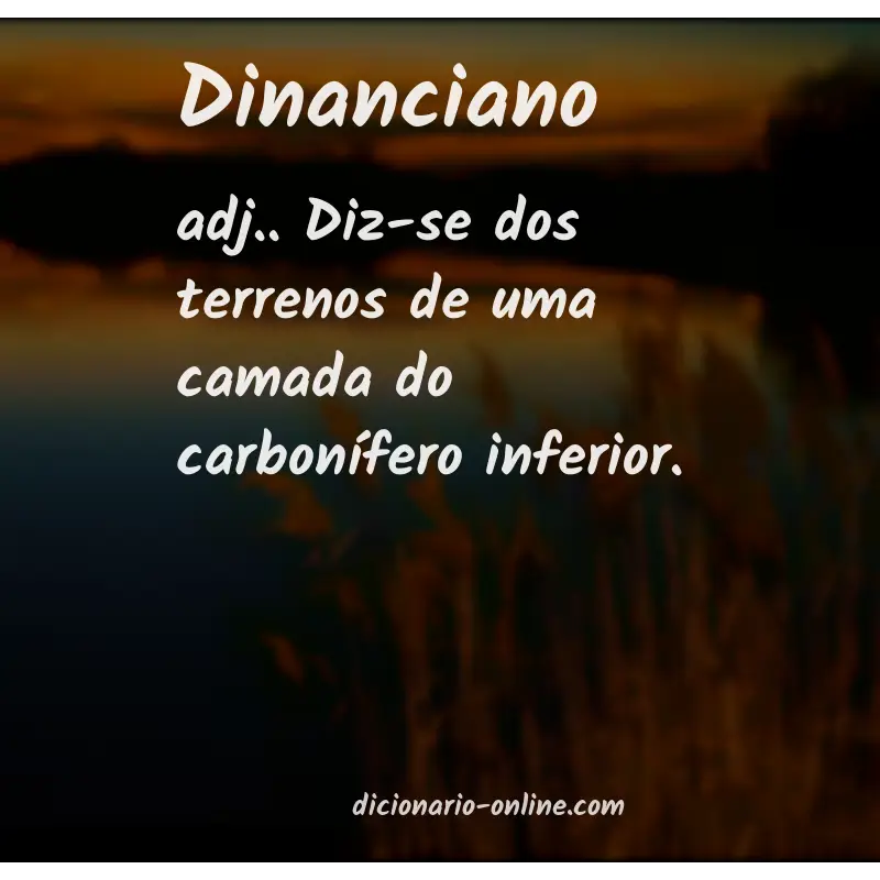 Significado de dinanciano