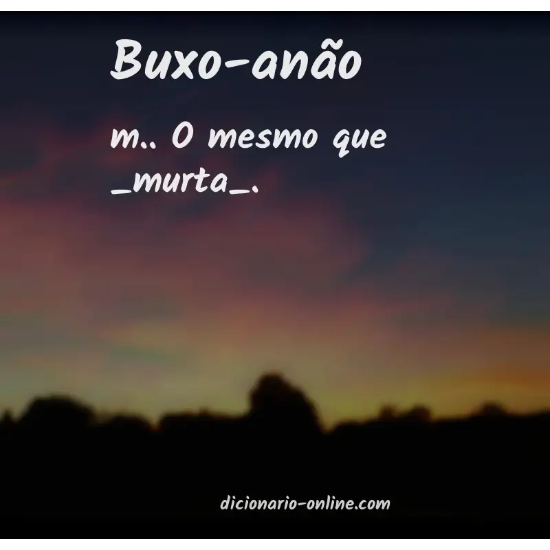 Significado de buxo-anão