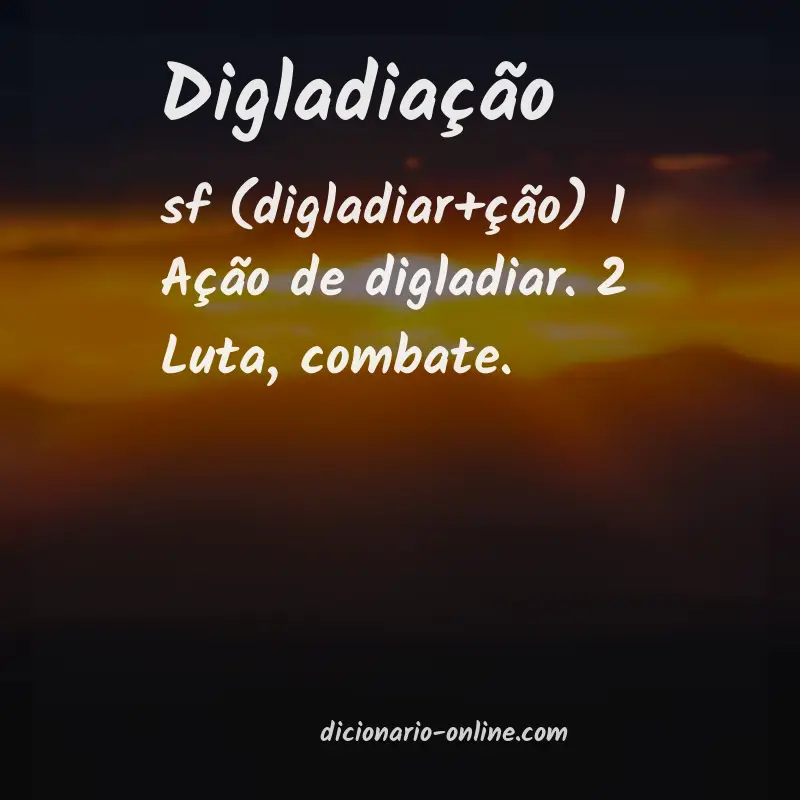 Significado de digladiação