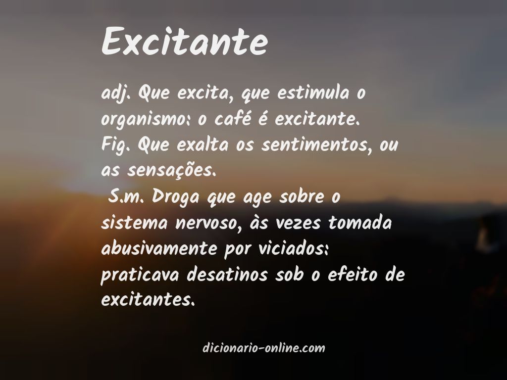 Significado de excitante