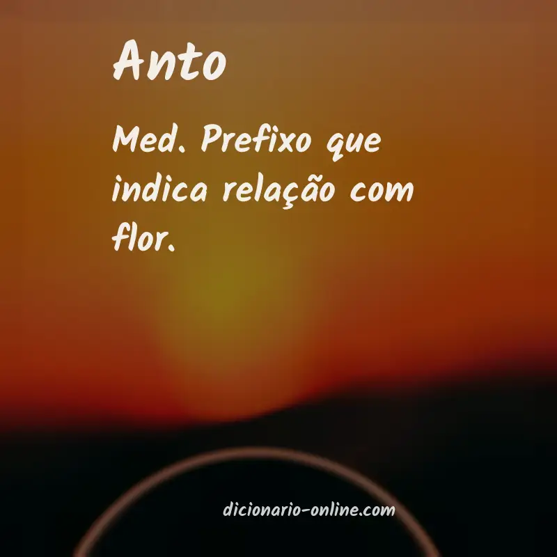 Significado de anto