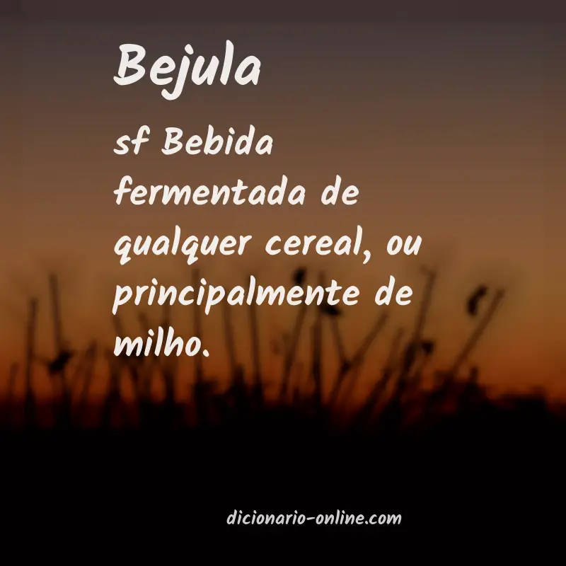 Significado de bejula