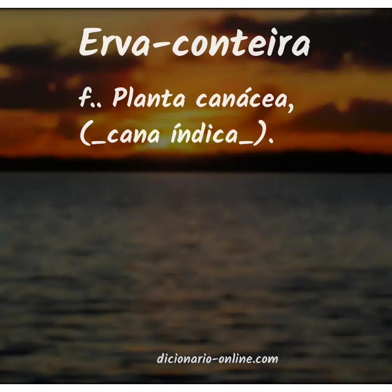Significado de erva-conteira