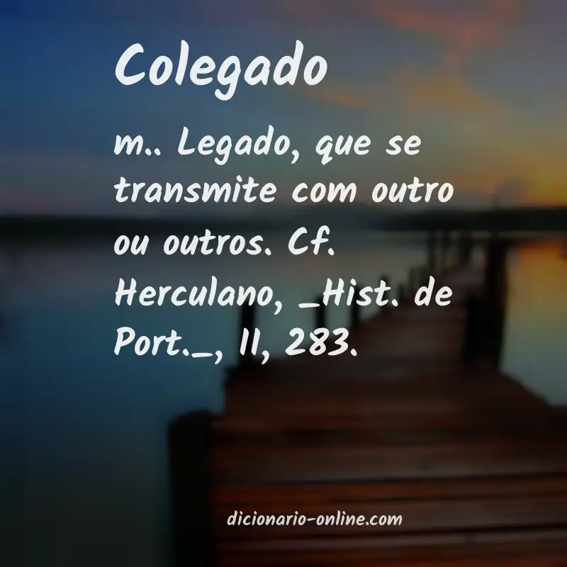 Significado de colegado