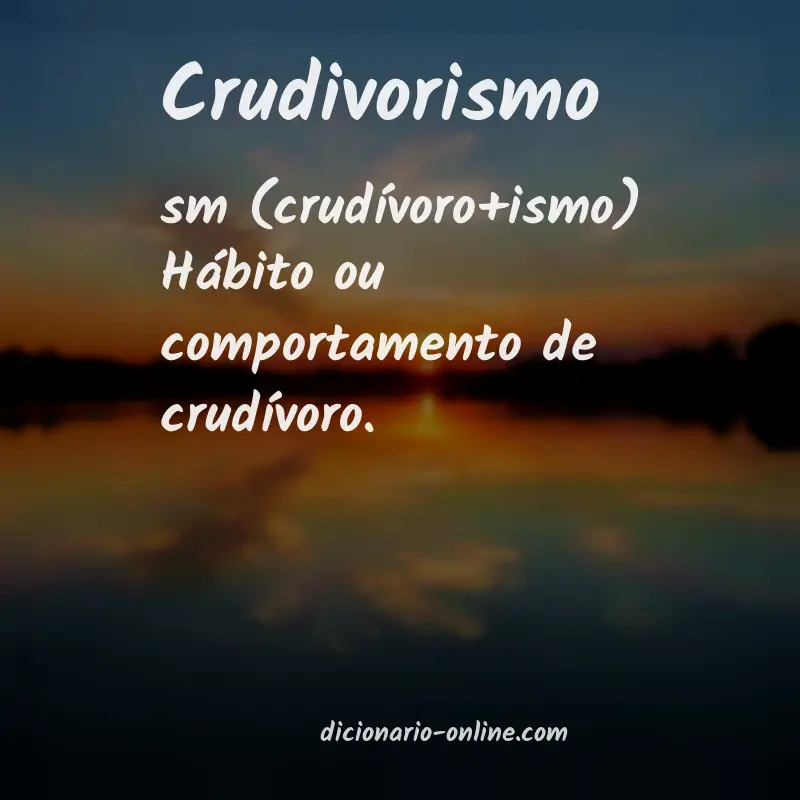 Significado de crudivorismo