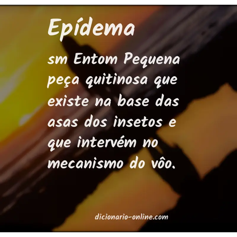 Significado de epídema