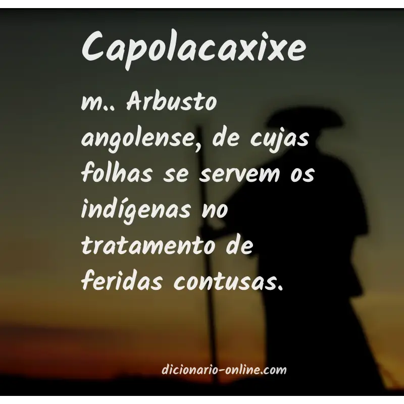 Significado de capolacaxixe
