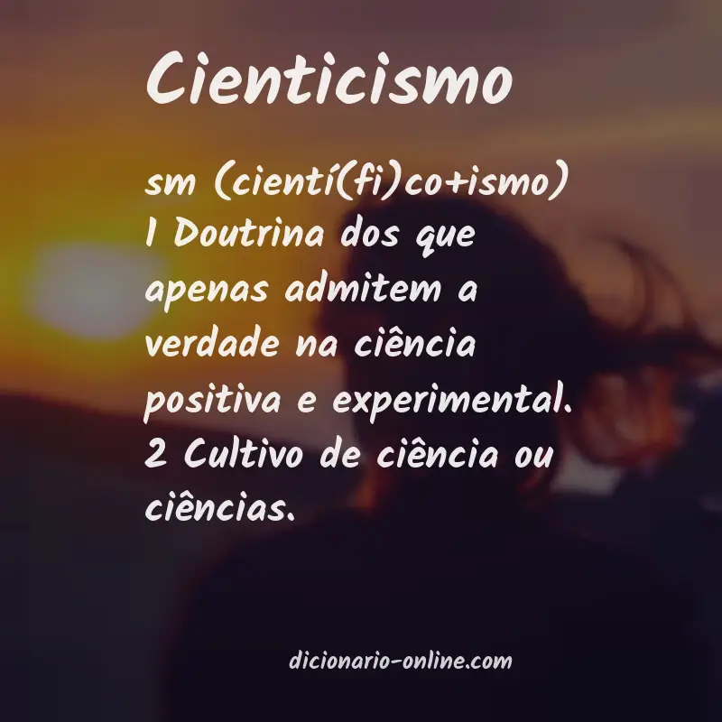 Significado de cienticismo