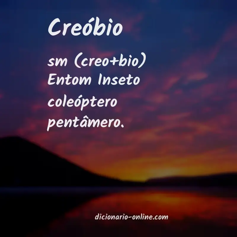 Significado de creóbio