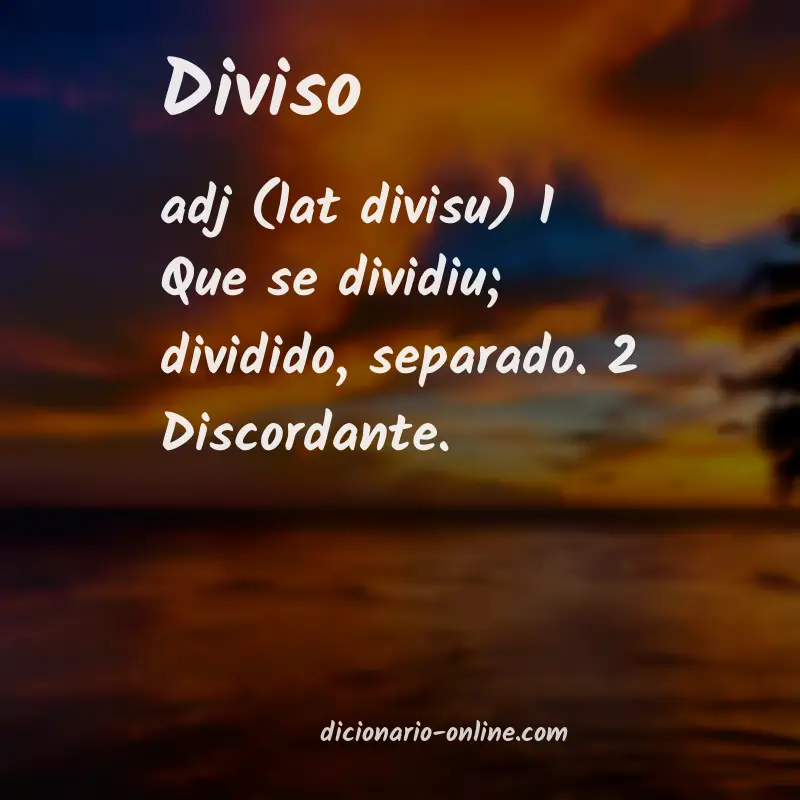 Significado de diviso