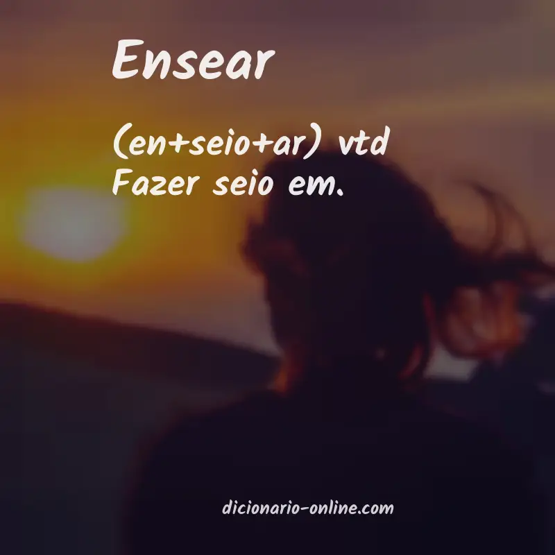 Significado de ensear