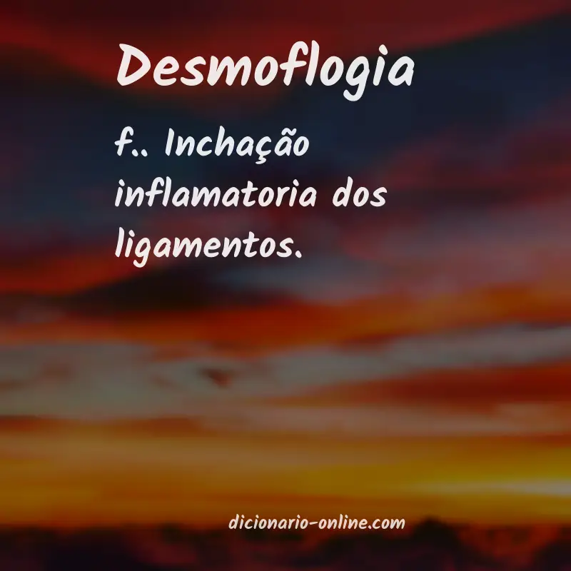 Significado de desmoflogia