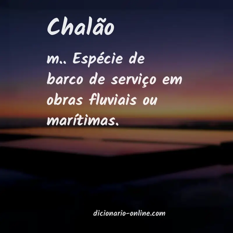Significado de chalão