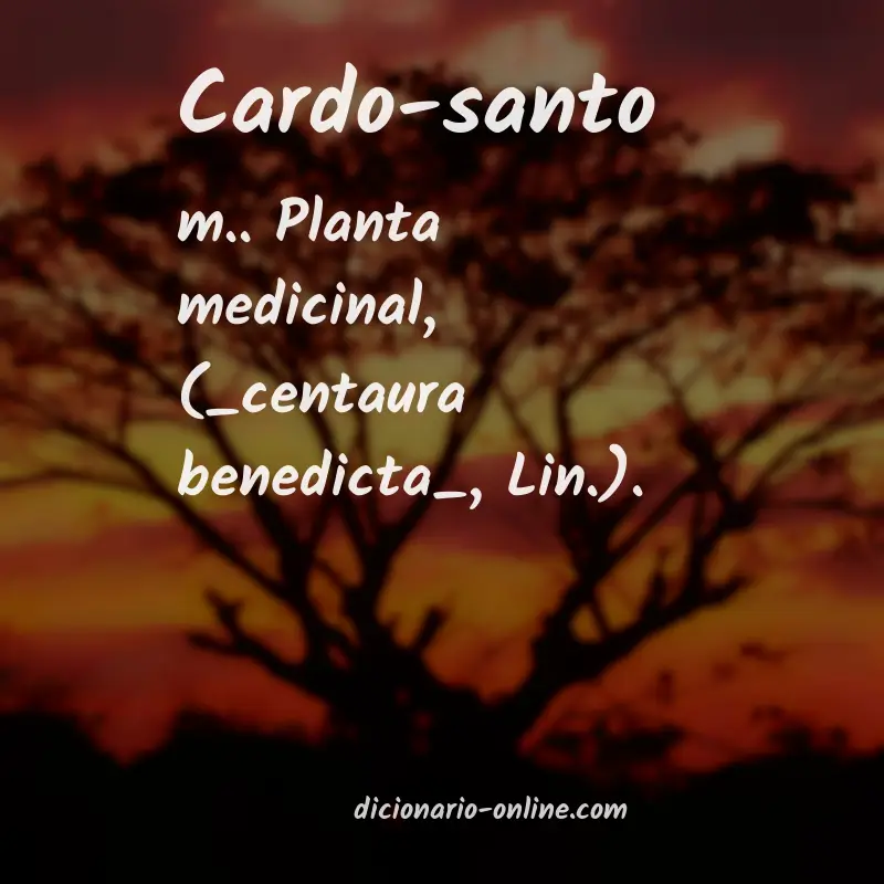 Significado de cardo-santo